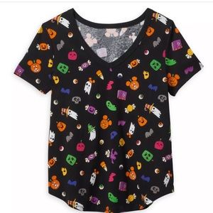NWT Mickey Mouse Jack-o'-Lantern Halloween Top for Women‼️
